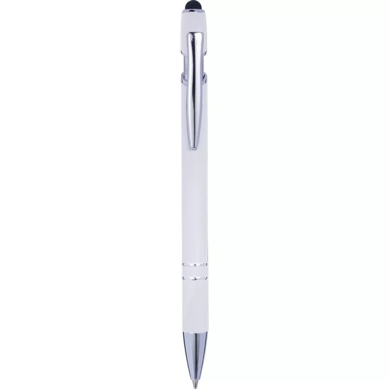 Długopis z touch pen-em - biały (V1917-02)