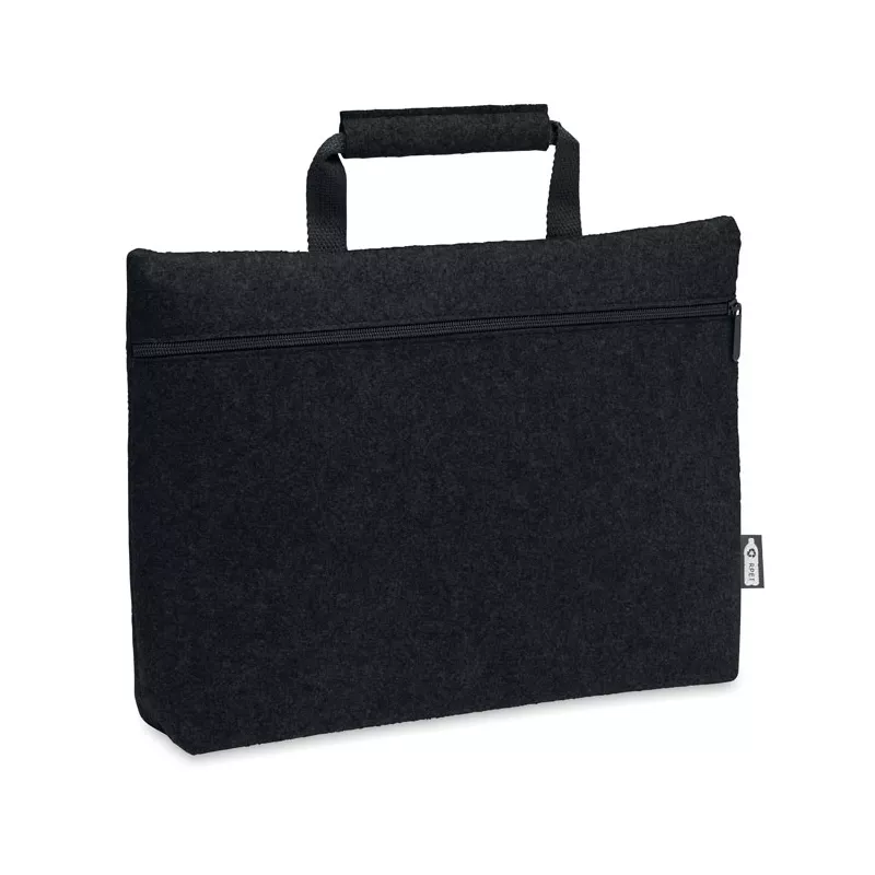 Torba na laptopa 15" z filcu RPET TAPLA - Czarny (MO6718-03)