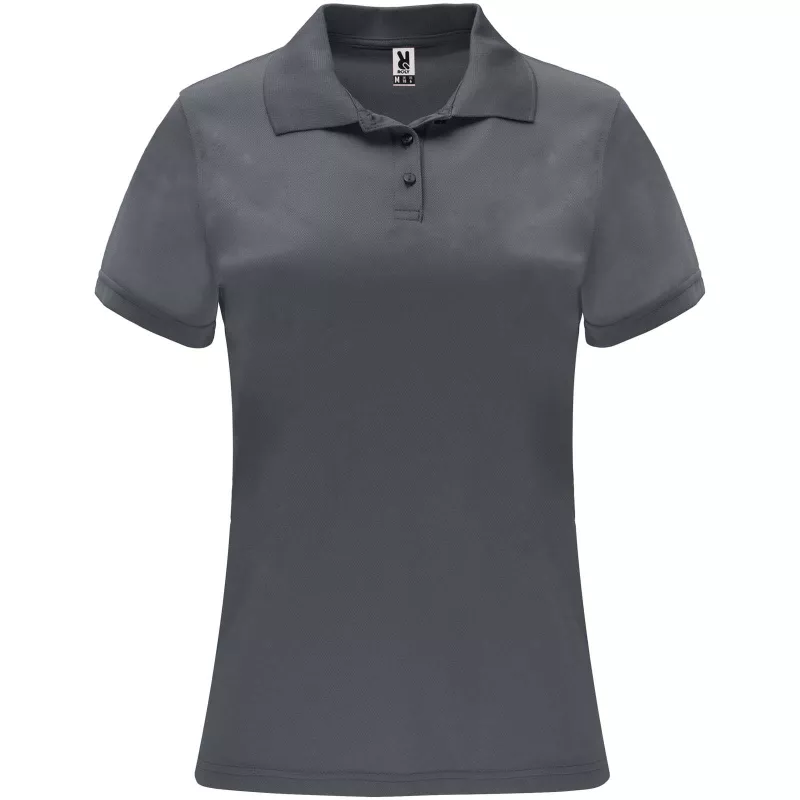 Damska sportowa koszulka polo z poliestru 150 g/m² ROLY MONZHA WOMAN 0410 - Lead (R0410-LEAD)