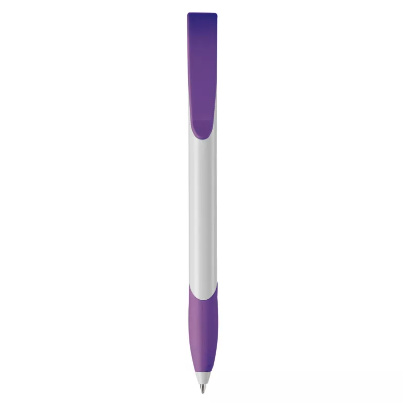 Długopis Apollo (kolor nietransparentny) - biało / purpurowy (LT87100-N0172)