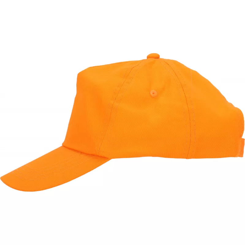 Czapka z daszkiem 5 paneli SANTA FE - pomarańczowy (246610)