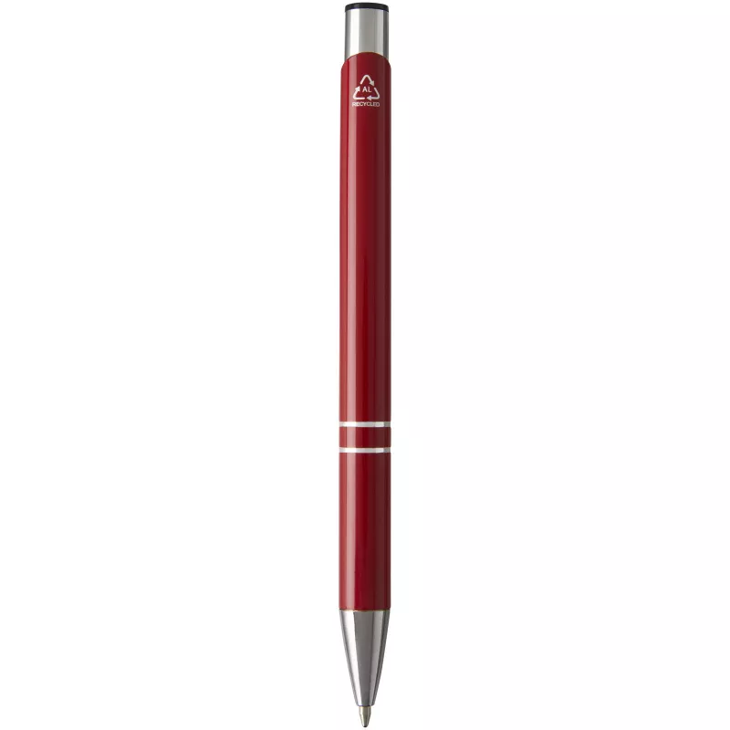 Moneta długopis z aluminium z recyklingu - Czerwony (10782221)