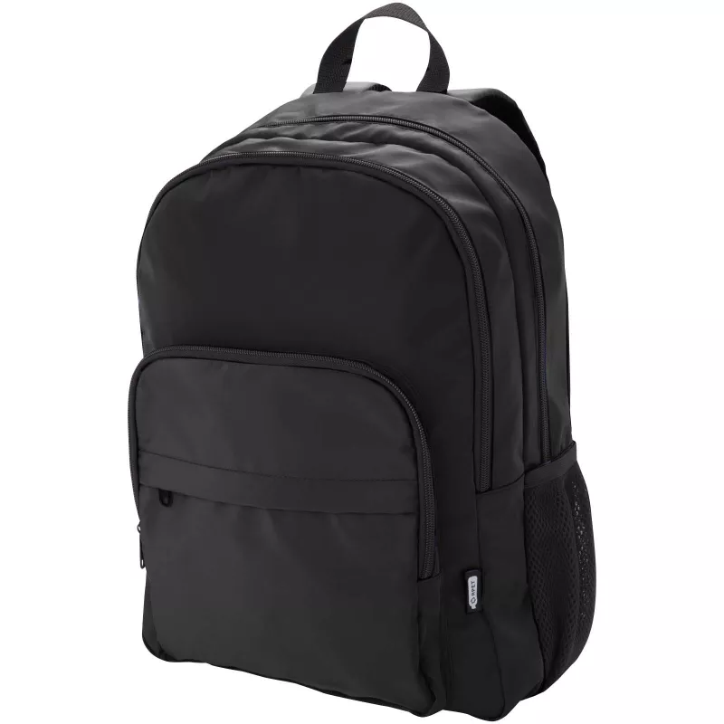 Trend Plus plecak na laptopa o przekątnej 15-cali o pojemności 20 l wykonany z materiałów z recyklingu z certyfikatem GRS - Czarny (13008690)