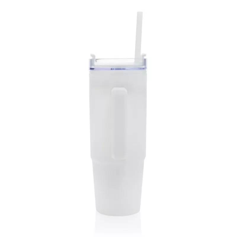 Kubek podróżny 900 ml Tana, plastik z recyklingu - biały (P437.103)