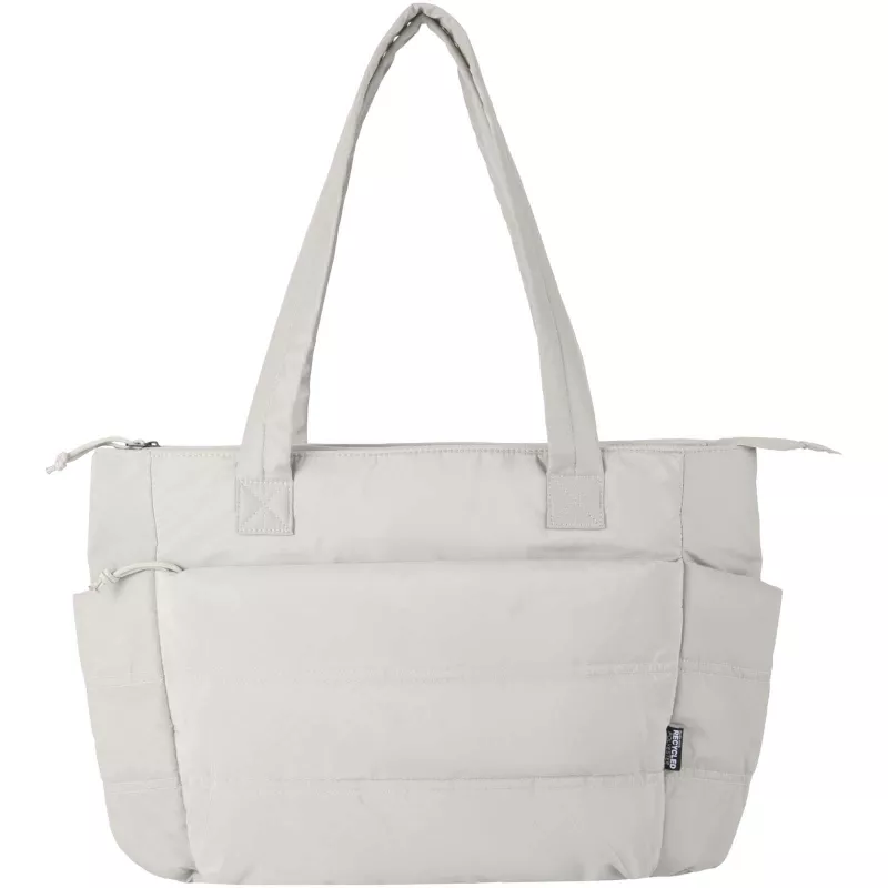 Puffer torba na zakupy z certyfikatem GRS z recyklingu na laptopa o przekątnej 15,6 cala, 18 l  - Sandstone (13011606)