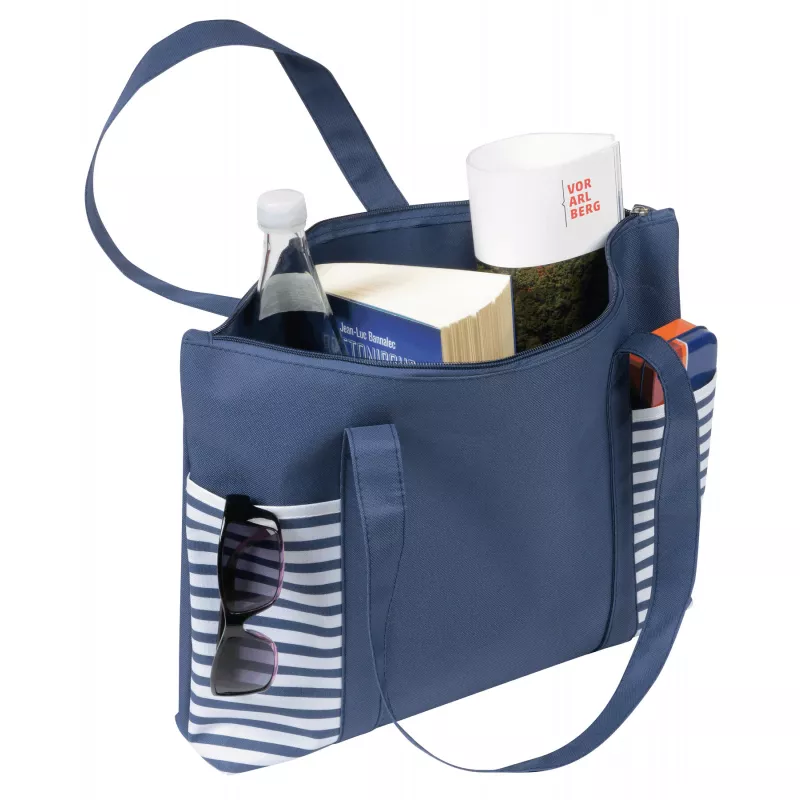 Torba na zakupy - biały, niebieski (56-0820529)