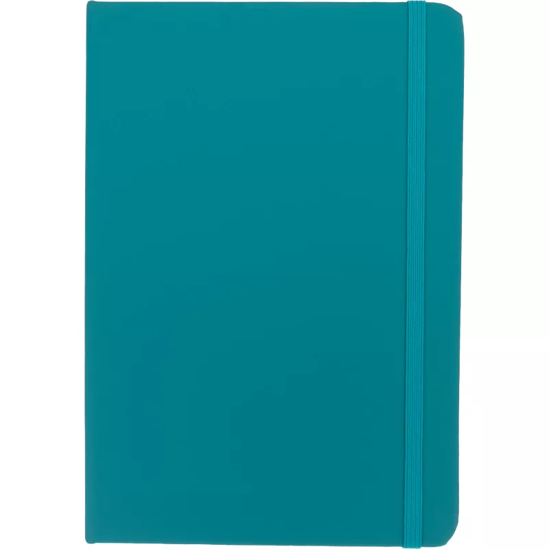 Notatnik A5 w linie z materiałów z recyklingu DOMINIK - turkusowy (2526114)