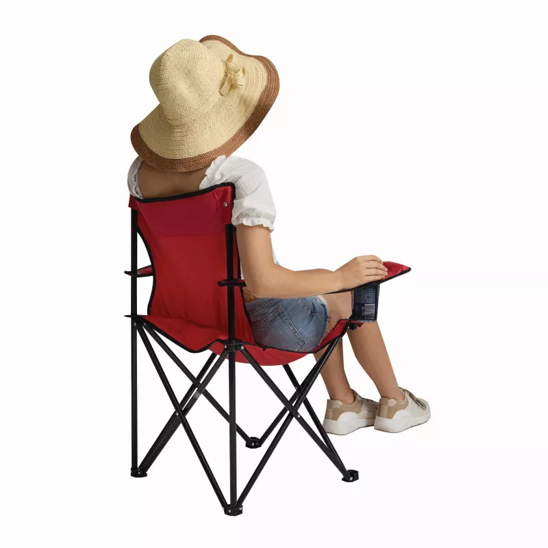 Krzesło kempingowe - czerwony (56-0603532)