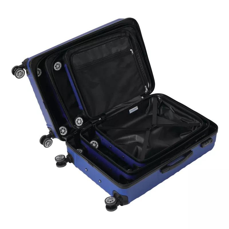 Zestaw walizek - niebieski (56-2220002)