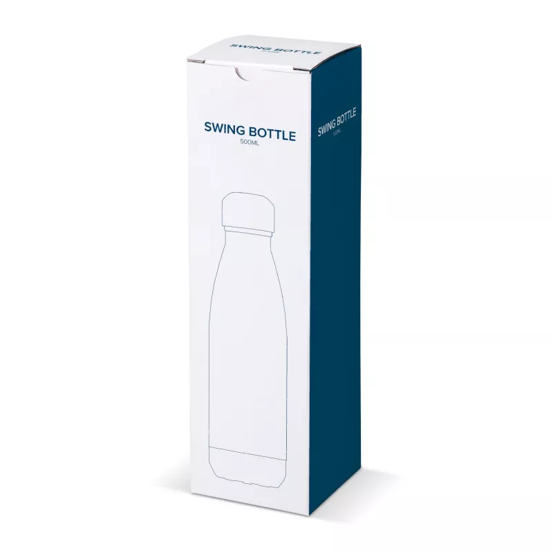 Butelka termiczna z nadrukiem full color Swing Subli 500ml - biało / srebrny (LT98810-N0105)