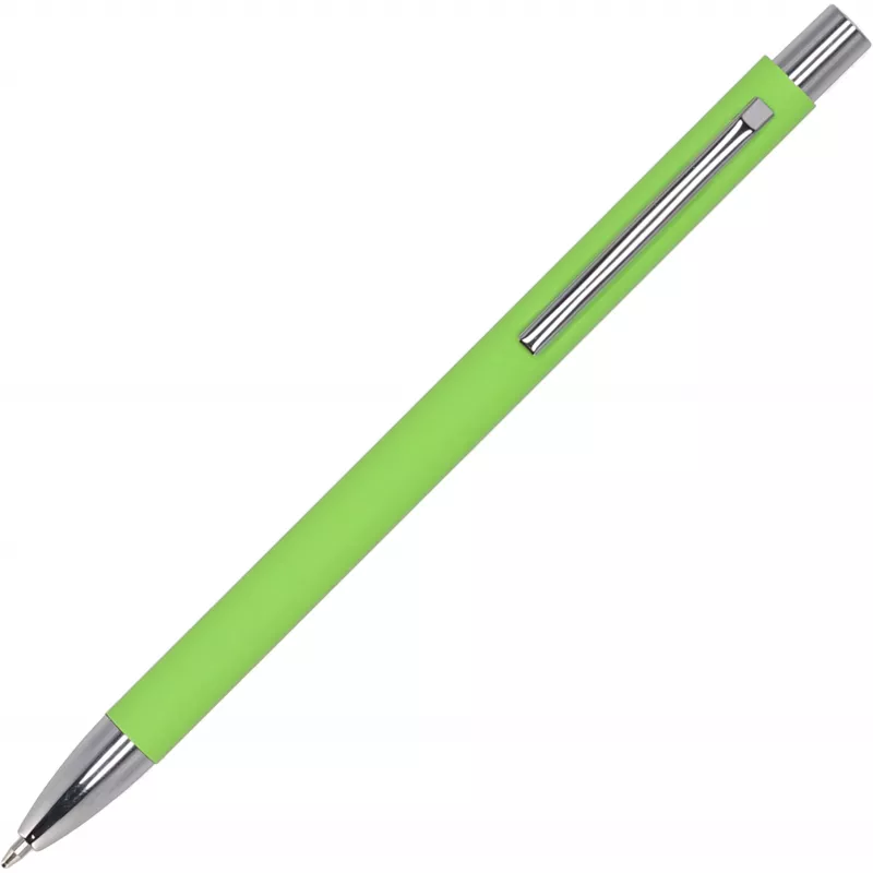 Długopis metalowy soft touch GIORGIO - jasnozielony (1368029)