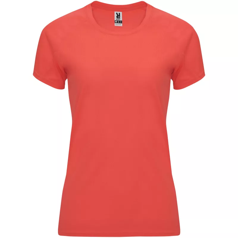 Damska koszulka techniczna 135 g/m² ROLY BAHRAIN WOMAN 0408 - Fluor Coral (R0408-FLUCORAL)