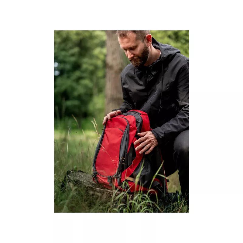 Reklamowy plecak turystyczno-trekkingowy Kaprunt - czerwony (R91847.08)