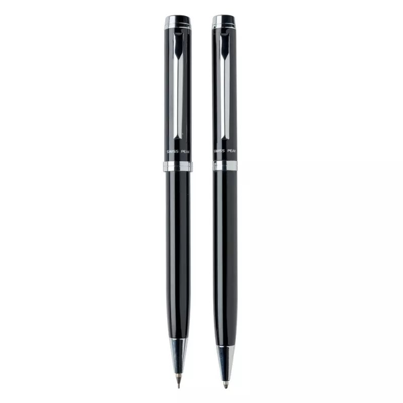Zestaw piśmienny Swiss Peak Luzern, długopis i ołówek - czarny (P610.490)