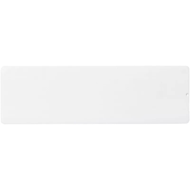 Linijka Ellison o długości 15 cm wykonana z tworzywa sztucznego z papierową wkładką - Biały (21053801)