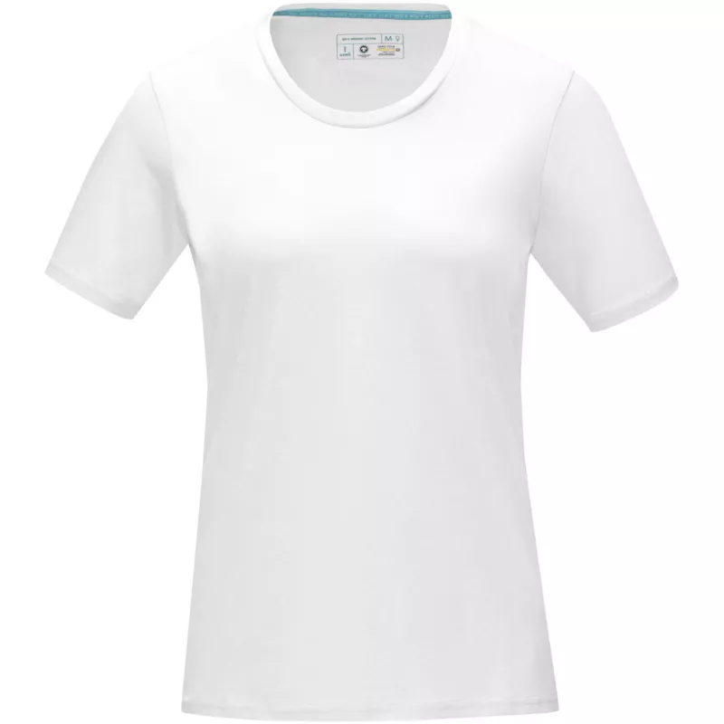 Damska koszulka organiczna Azurite z krótkim rękawem z certyfikatem GOTS - Biały (37507-WHITE)