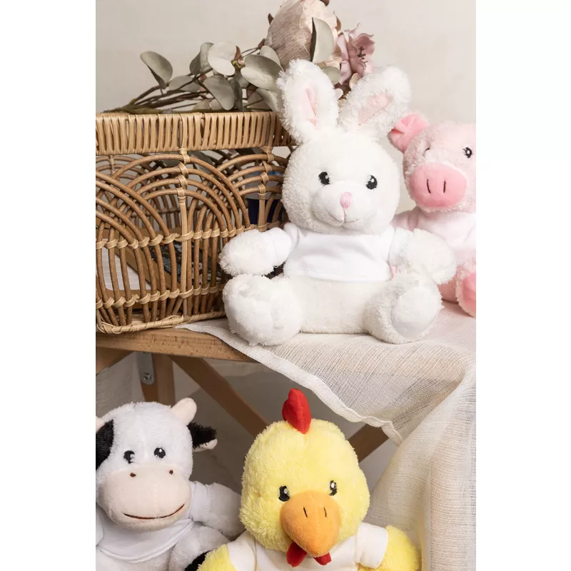 Rebunny pluszowy królik RPET - biały (AP800631)