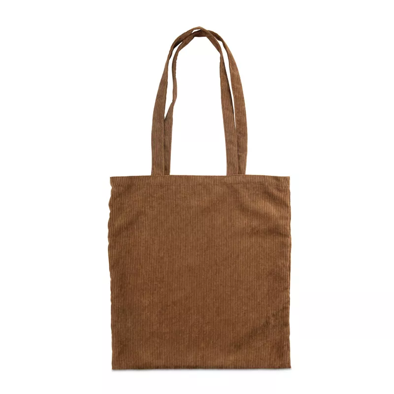 Torba z tkaniny przypominającej sztruks CORDELLA - brązowy (20528-09)