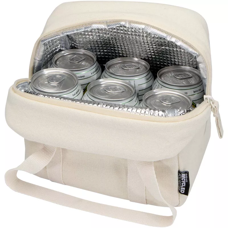 Recanvas torba termiczna na lunch z certyfikatem GRS z recyklingu, 5 l - Sandstone (13012606)