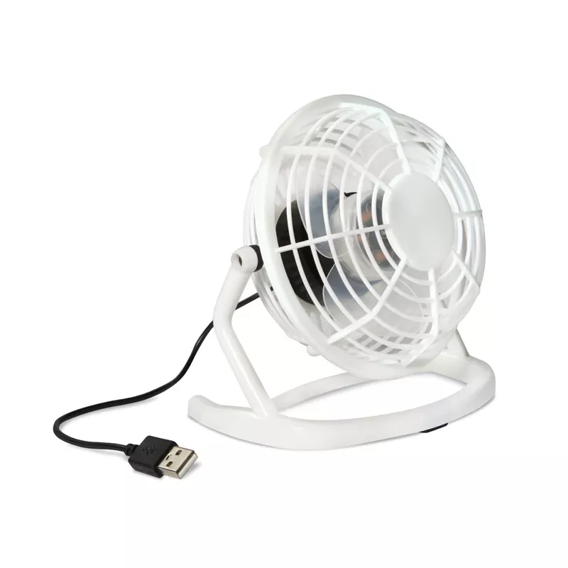 Wentylator biurkowy USB z włącznikiem AIRY - Bialy (MO8763-06)