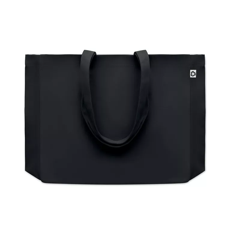 Torba z bawełny z recyklingu 280 g/m² RESPECT COLOURED - Czarny (MO6380-03)