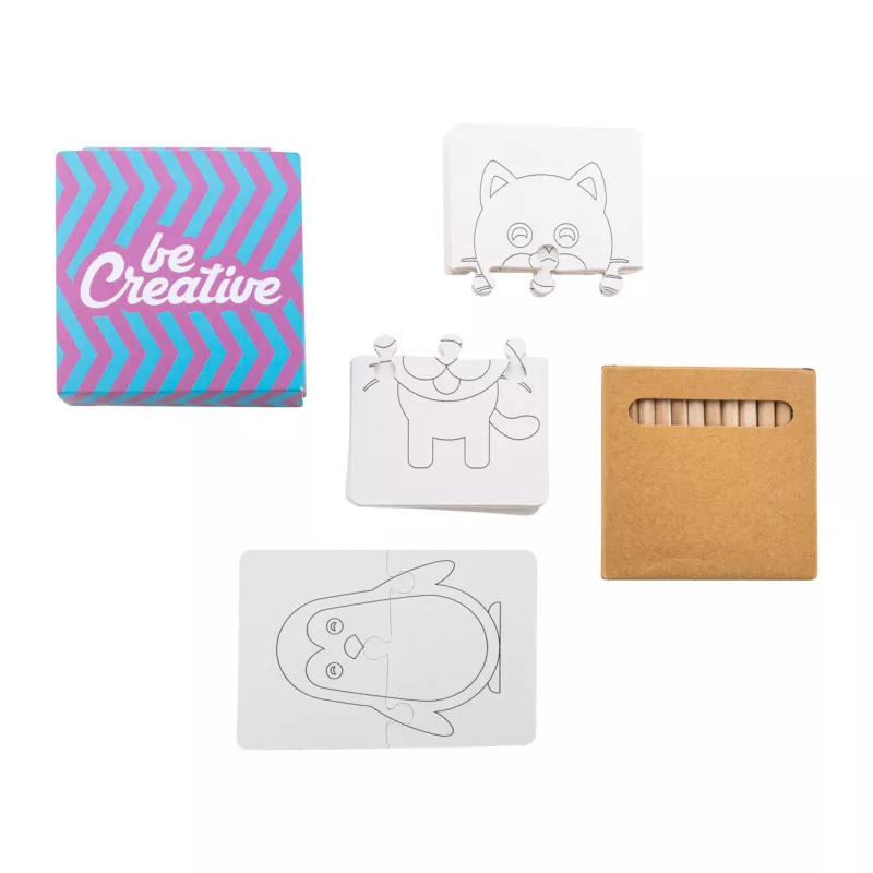 Colozzy niestandardowe puzzle do kolorowania - biały (AP716865)