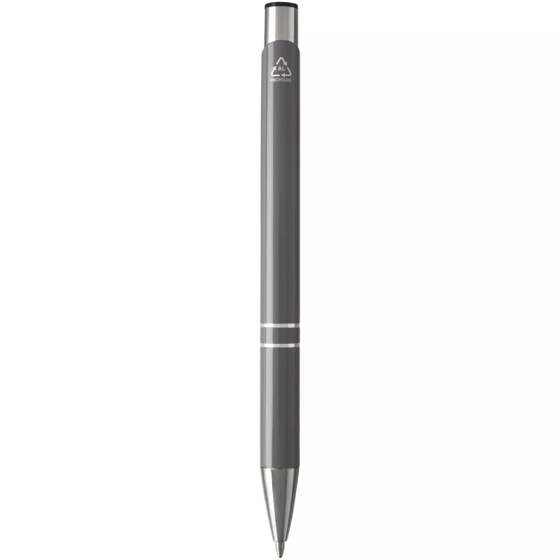 Moneta długopis z aluminium z recyklingu - Szary (10782282)