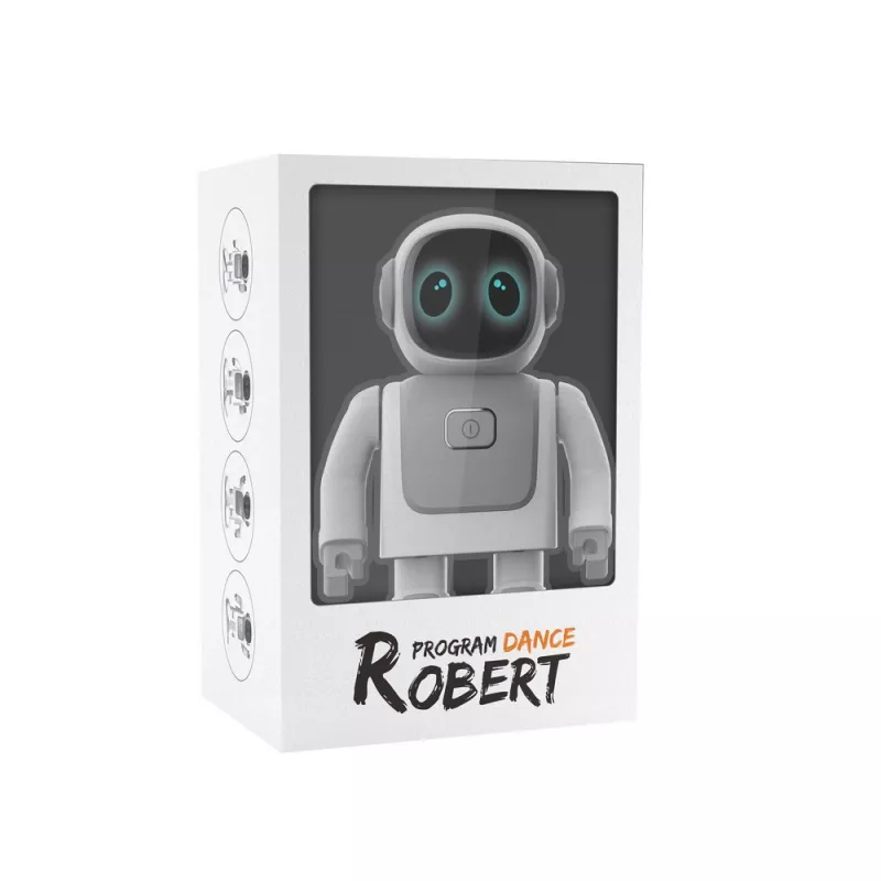 Tańczący głośnik bezprzewodowy robot Robert - biały (P330.3503)