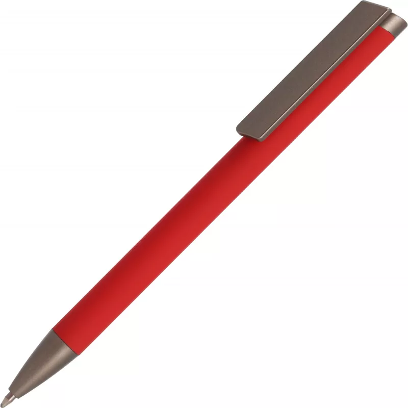 Długopis aluminiowy z dużym klipsem SOUTHAMPTON - czerwony (556005)