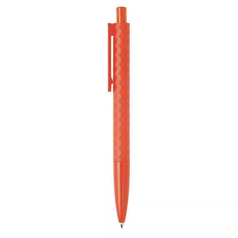 Długopis z diamentowym wzorem i niemieckim wkładem Dokumental® - czerwony (V1814-05)
