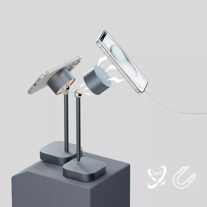 Inteligentna lampa stołowa Xoopar Mojiu ze sterowaniem głosowym - jasnoszary (LT41318-N0062)