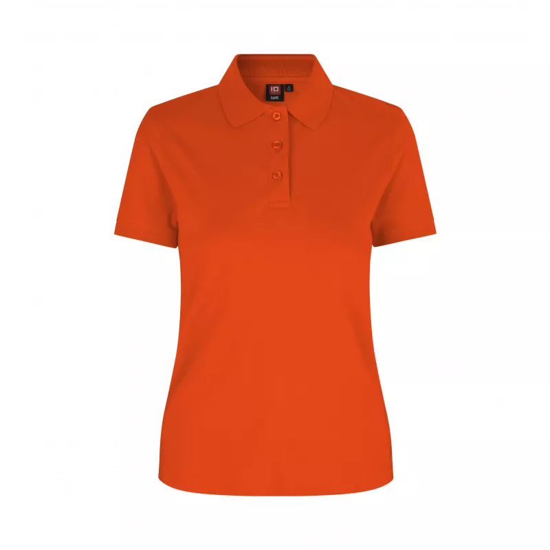 Koszulka bawełniana damska 210 g/m² ID Polo/stretch 527 - Orange (0527-ORANGE)