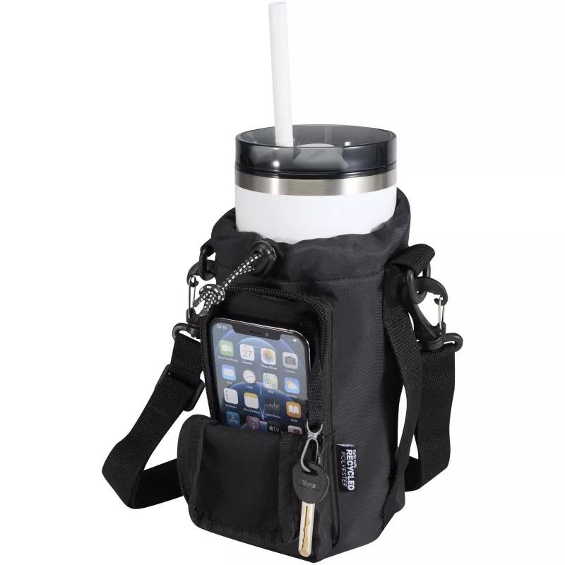 Trip Aware™, torba na butelki wykonana z materiałów z recyklingu, 2 l - Czarny (12076590)