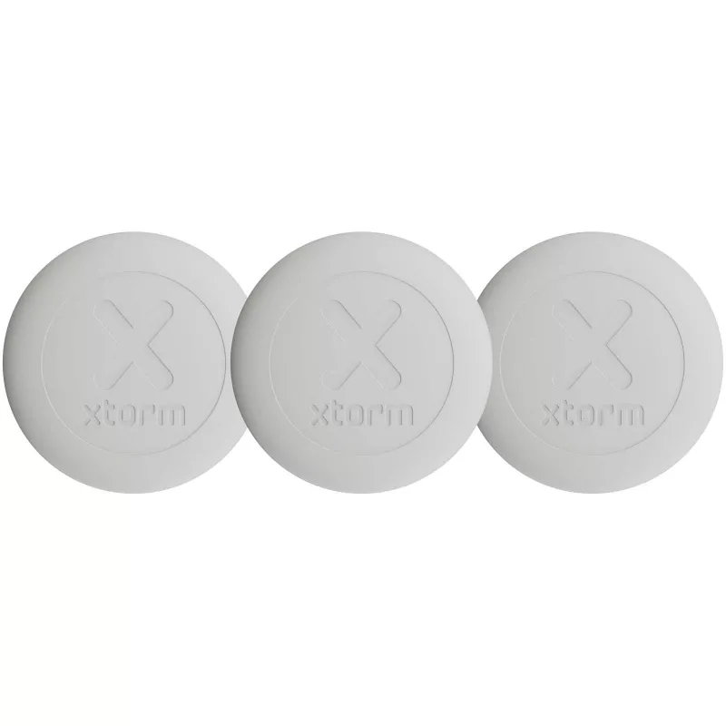 Xtorm XTAG2A zestaw 3 wodoodpornych przywieszek podróżnych - Ash white melange (12447702)