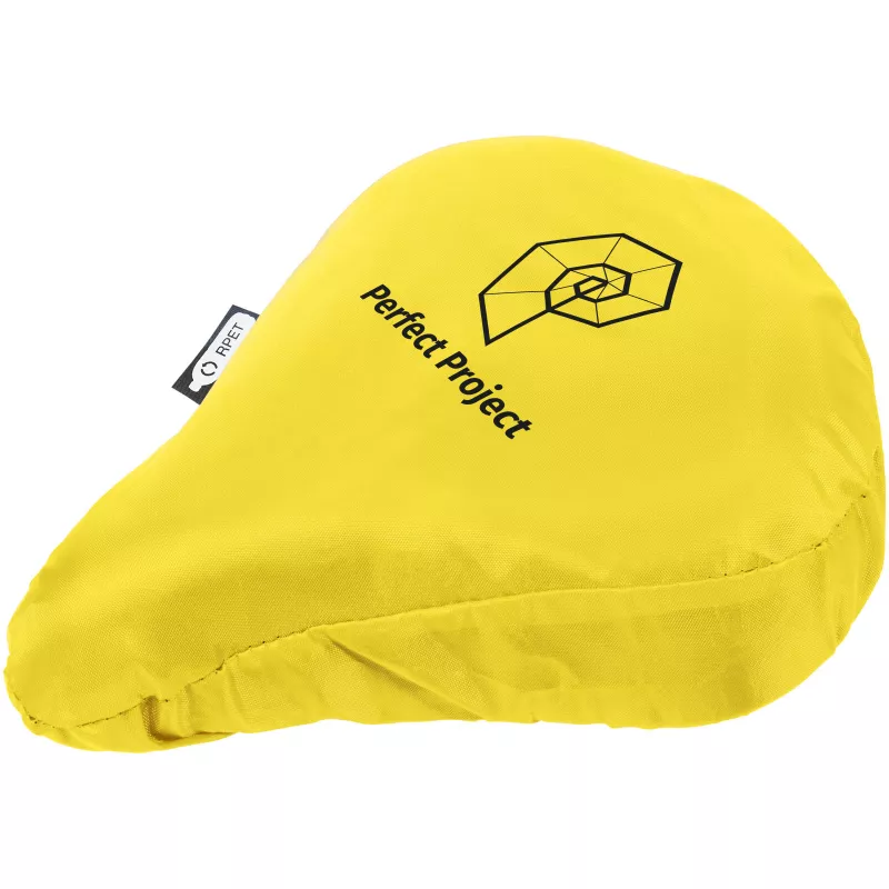 Wodoodporny pokrowiec na siodełko rowerowe Jesse z PET z recyklingu - Żółty (11402111)
