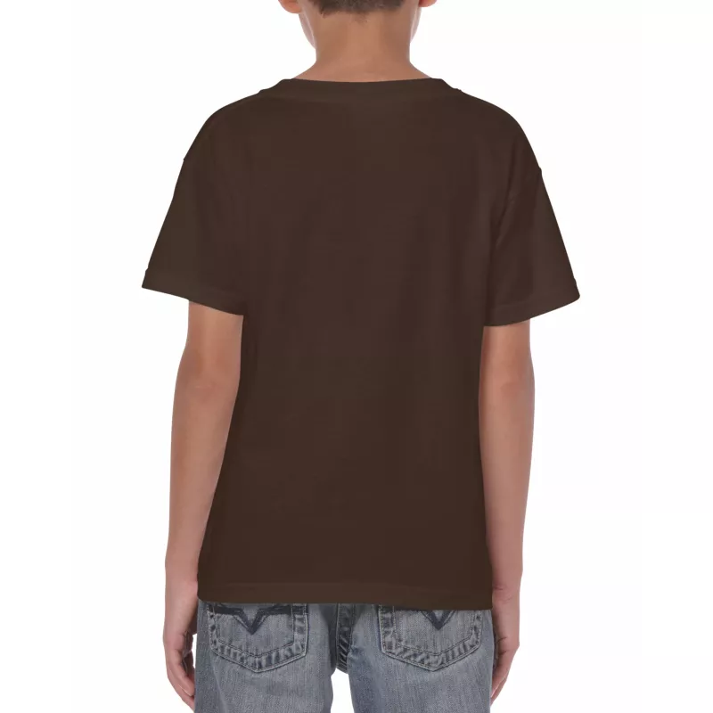 Koszulka bawełniana 180 g/m² Gildan Heavy Cotton™ - DZIECIĘCA - Dark Chocolate (5000B-DARK CHOCOLATE)