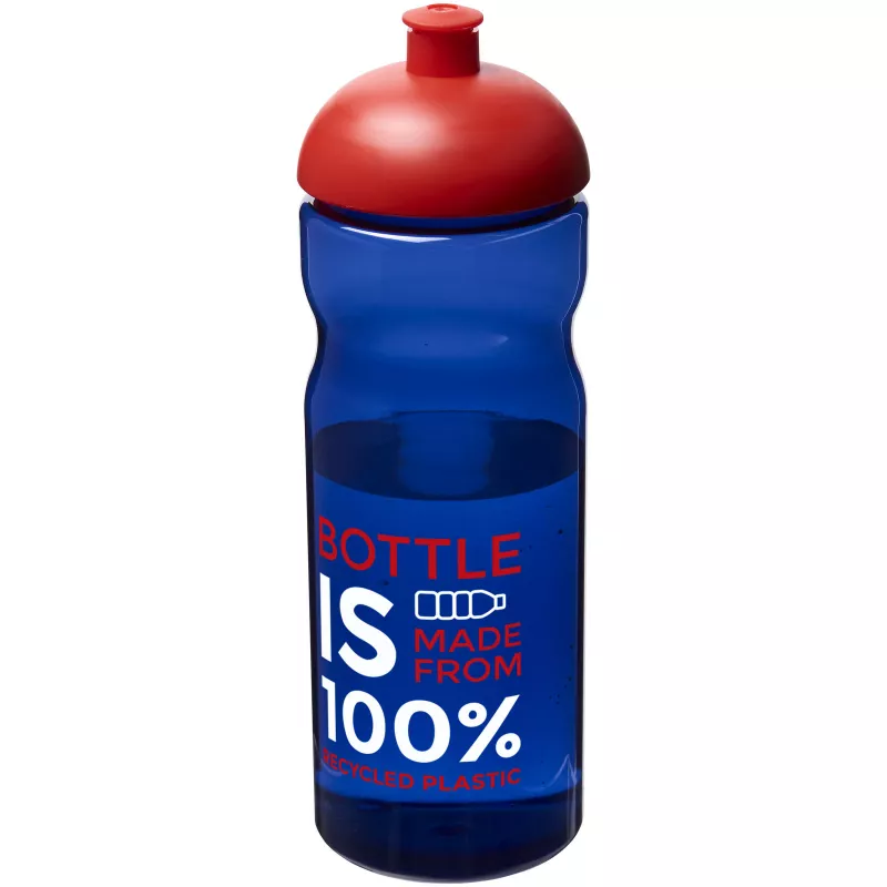 Bidon H2O Eco o pojemności 650 ml z wypukłym wieczkiem - Błękit królewski-Czerwony (21009814)