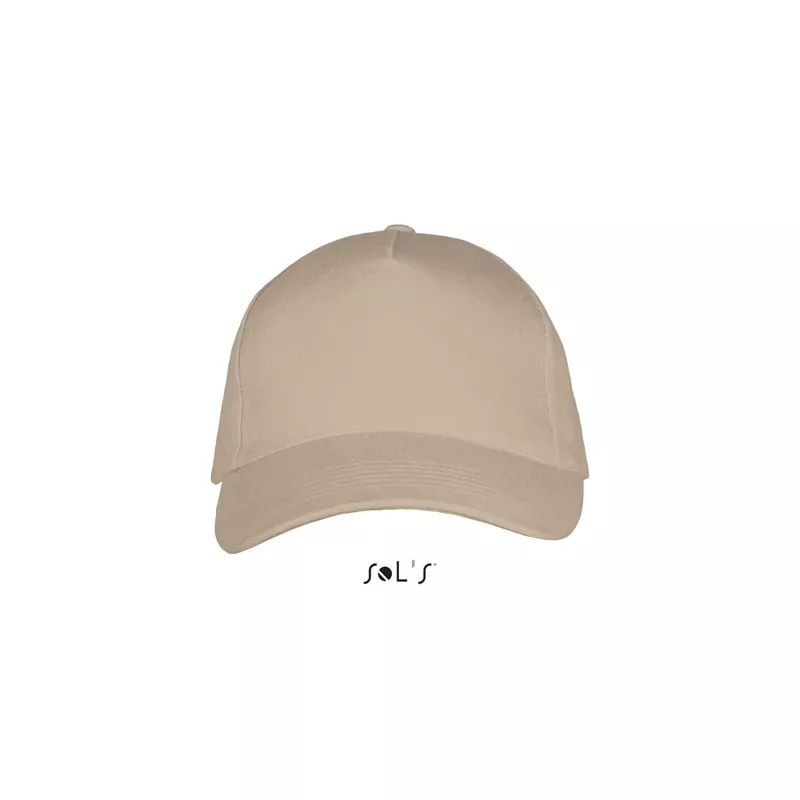 Czapka z daszkiem 5-panelowa 260 g/m² Sol's LONG BEACH - Beige (S00594-BE)
