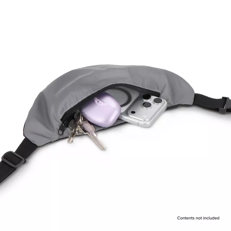 Odblaskowa saszetka biodrowa Zola - szary (LT95324-N0061)