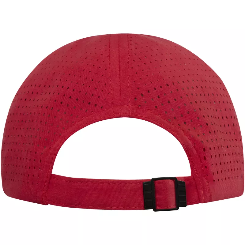 Mica 6 panelowa czapka GRS z recyklingu o młodzieżowym kroju - Czerwony (37516210)