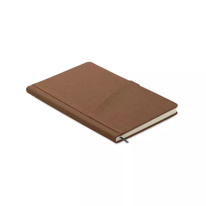 Notes A5 z kieszenią 80 kartek w linię CINCO - Brazowy (MO2285-01)