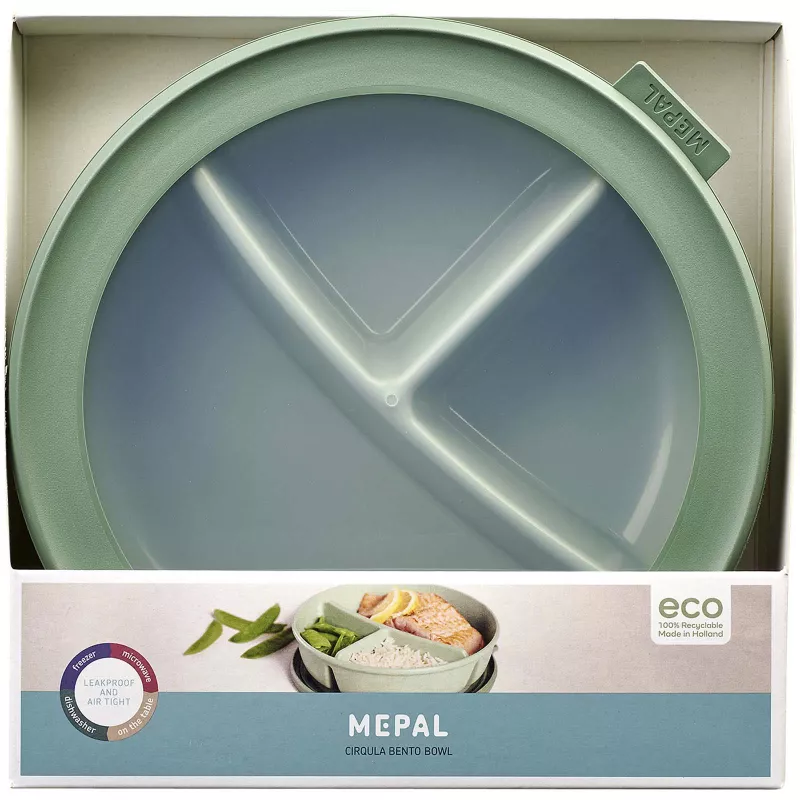 Mepal Cirqula - miska na bento (250 + 250 + 500 ml)  - Zielony szałwiowy (11318962)