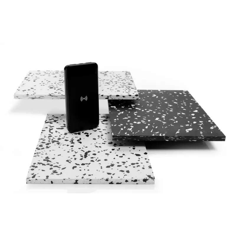 Bezprzewodowy power bank, ładowarka bezprzewodowa - czarny (P322.671)