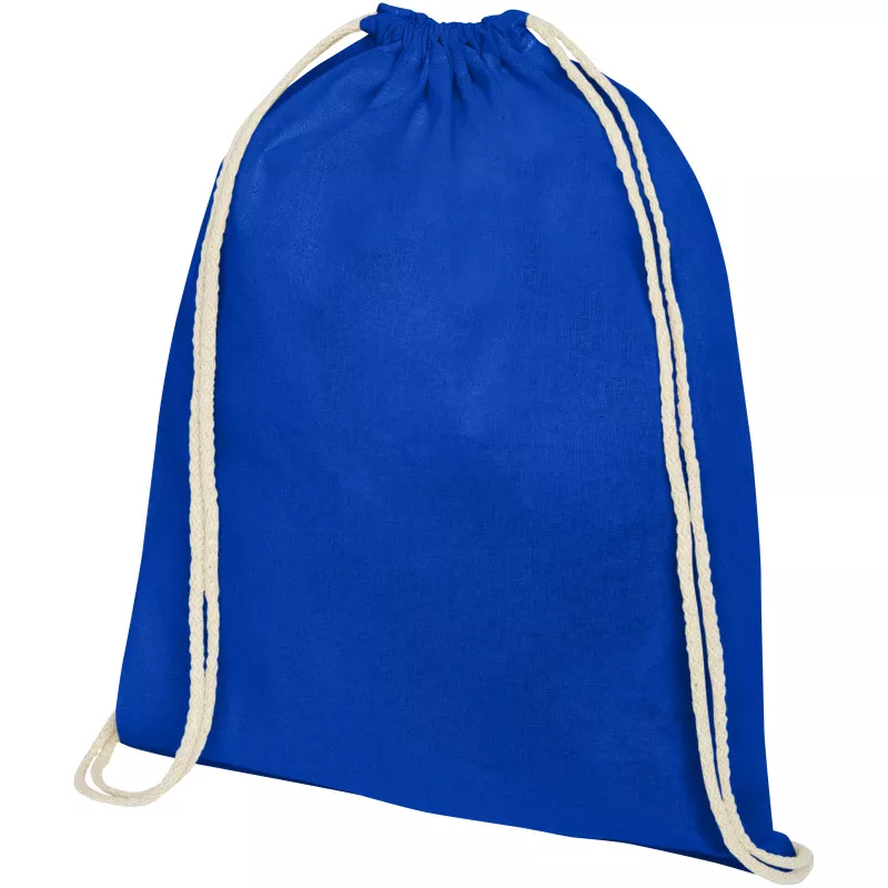 Plecak bawełniany Oregon 140 g/m² ze sznurkiem, 33 x 44 cm - Błękit królewski (12057553)
