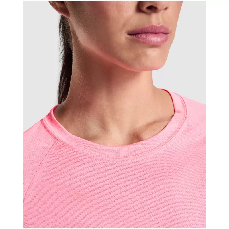 Damska koszulka techniczna 135 g/m² ROLY BAHRAIN WOMAN 0408 - Fluor Lady Pink (R0408-FLLADYPK)