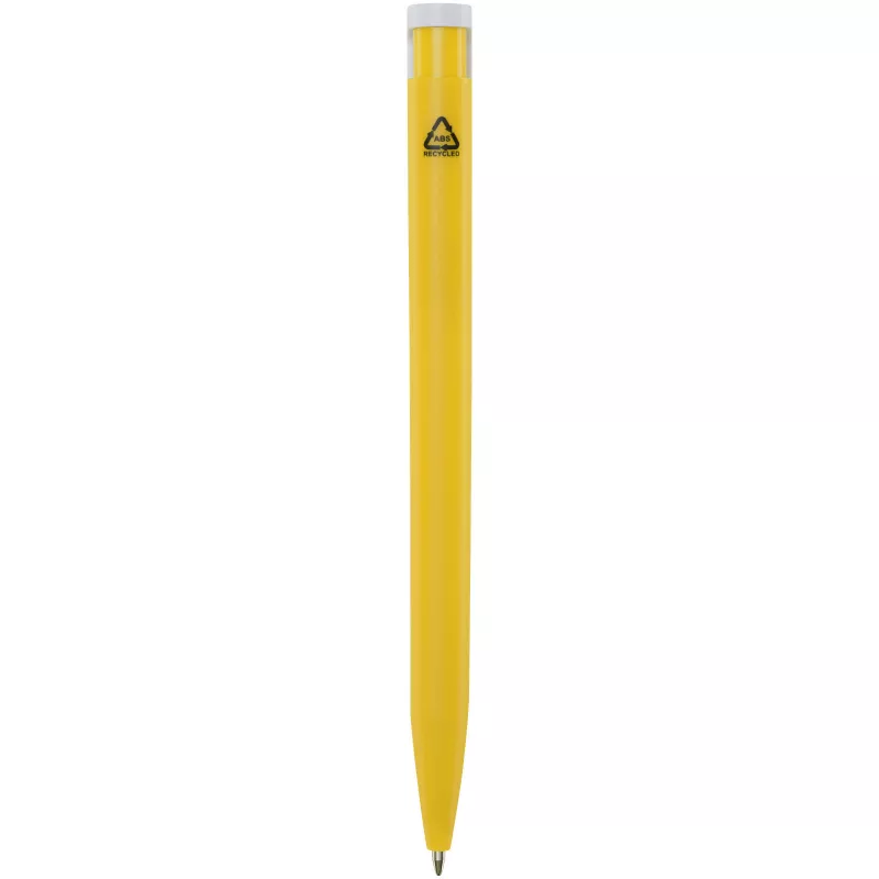Unix długopis z tworzyw sztucznych pochodzących z recyklingu - Żółty (10789611)