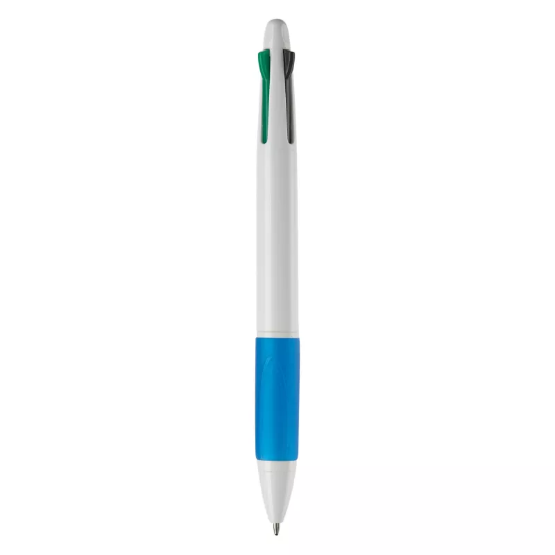 Długopis 4-kolorowy - biało / niebieski (LT87226-N0111)