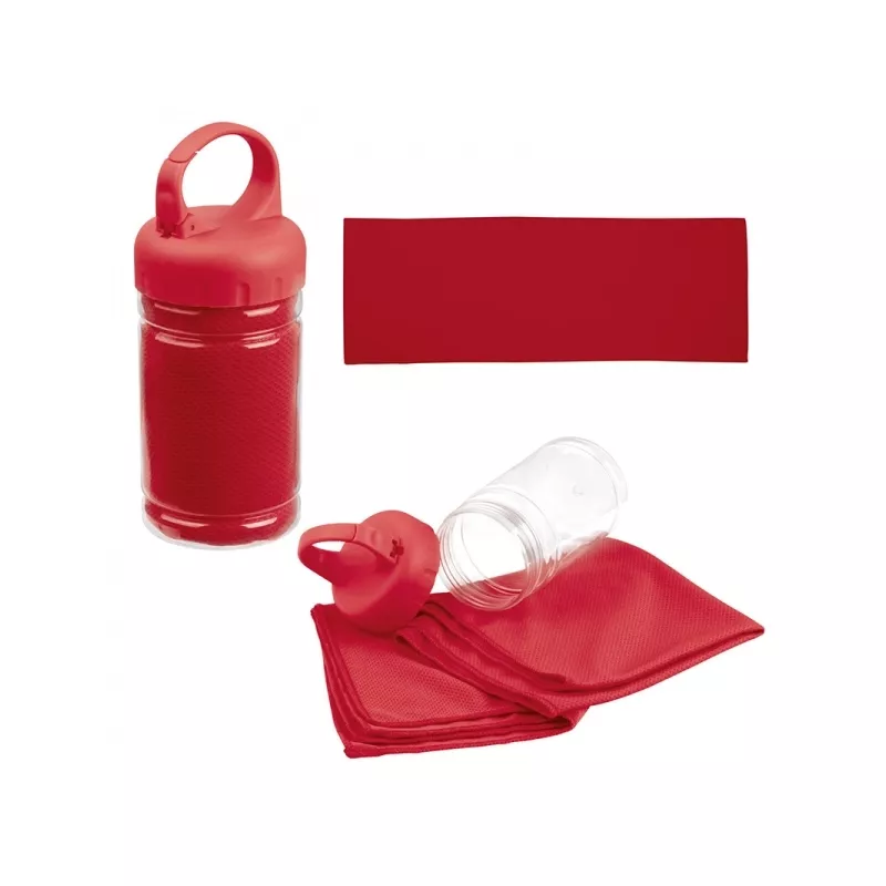 Ręcznik sportowy SPORTY - czerwony (088405)