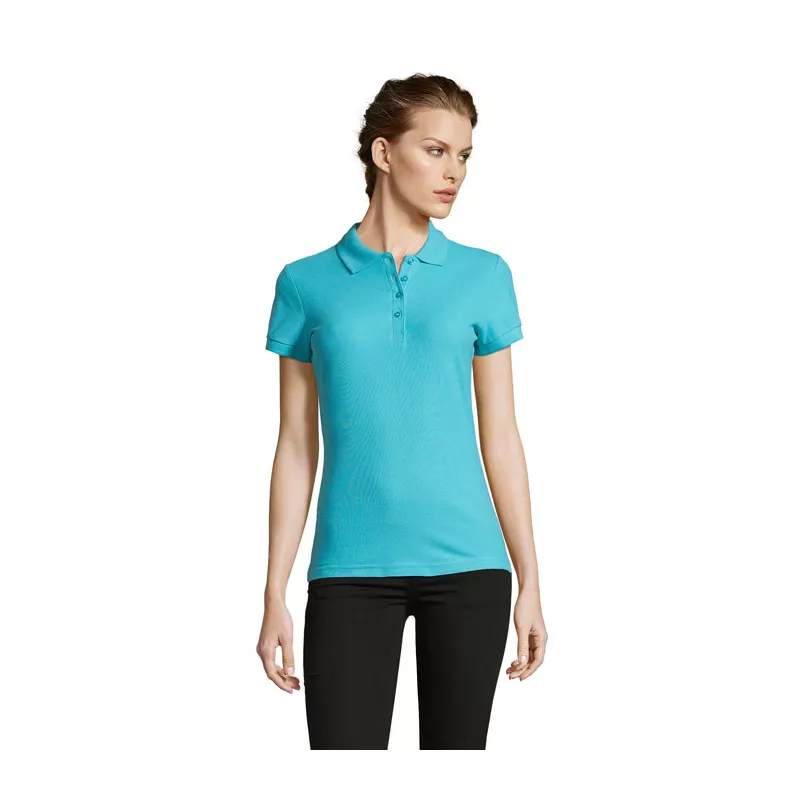 Koszulka polo damska piqué 210 g/m² Sol's PEOPLE - Niebieski Atol (S11310-AL)