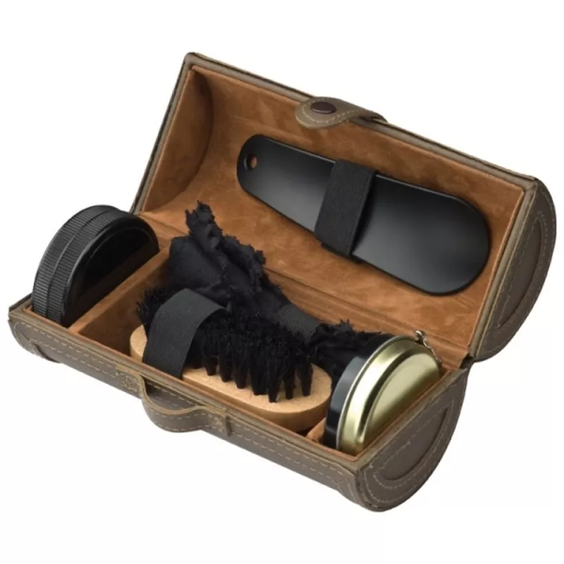 Zestaw do pielęgnacji obuwia GRENOBLE - brązowy (323101)